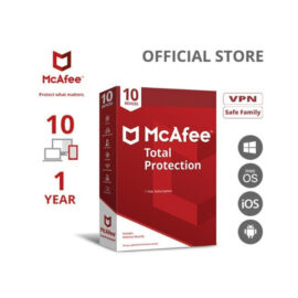 אנטי וירוס McAfee Total Protection 2020 כולל מנוי ל-10 מחשבים למשך 3 שנים