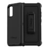 כיסוי OtterBox Defender שחור גלקסי S21 Ultra - מגן 3 שכבות החזק בעולם כולל מנשא חגורה