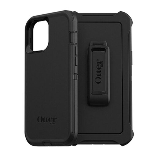 מגן כיסוי OtterBox Defender שחור לאייפון 12 פרו מקס הכיסוי החזק בעולם