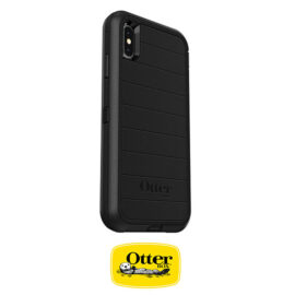 כיסוי OtterBox Defender שחור לאייפון XS - מגן 3 שכבות החזק בעולם כולל מנשא חגורה