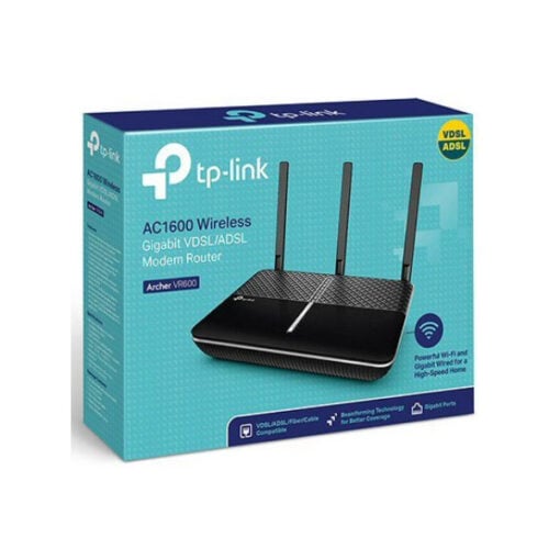 ‏ראוטר כולל מודם TP-Link Archer VR600 משדר 2 תדרים במקביל