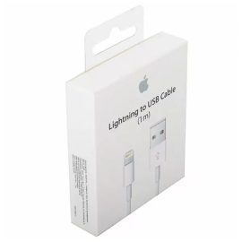 כבל סנכרון וטעינה מקורי אפל בחיבור USB-Lightning באורך מטר