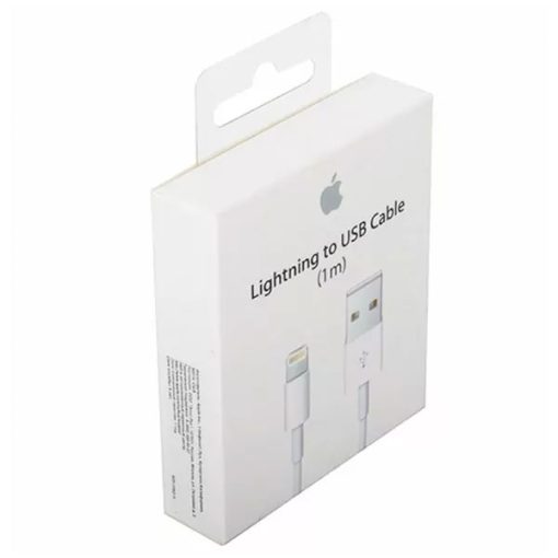 כבל סנכרון וטעינה מקורי אפל בחיבור USB-Lightning באורך מטר