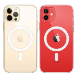כיסוי לאייפון 12 ואייפון 12 פרו MagSafe בצבע שקוף - מקורי אפל ואחריות יבואן רשמי סי דאטה
