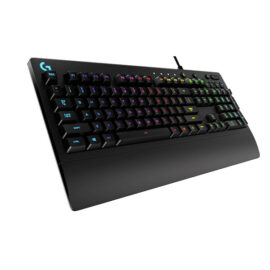 מקלדת גיימרים חוטית Logitech G213 Prodigy RGB בעלת תאורה צבעונית ומקשים נוחים