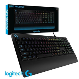 מקלדת גיימרים חוטית Logitech G213 Prodigy RGB בעלת תאורה צבעונית ומקשים נוחים