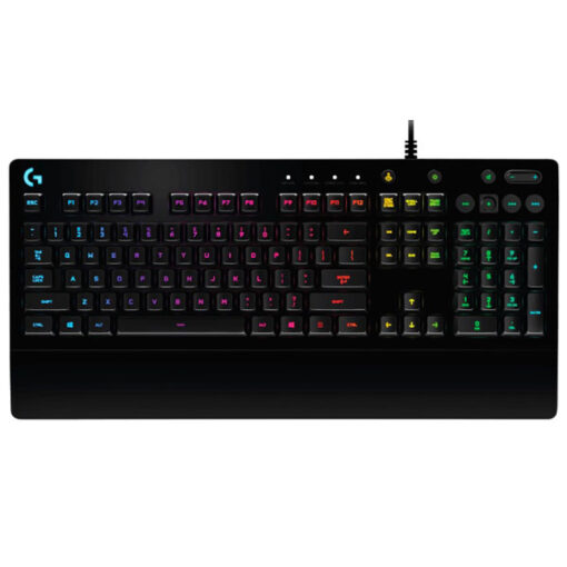 מקלדת גיימרים חוטית Logitech G213 Prodigy RGB בעלת תאורה צבעונית ומקשים נוחים