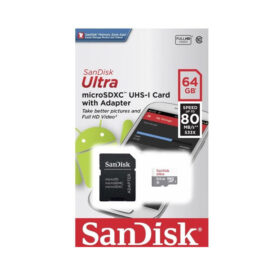 כרטיס זכרון SanDisk Ultra סנדיסק 64GB Micro SD