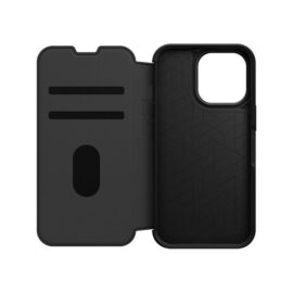 כיסוי ספר OtterBox למכשירי iPhone 13 Pro דגם Strada שחור