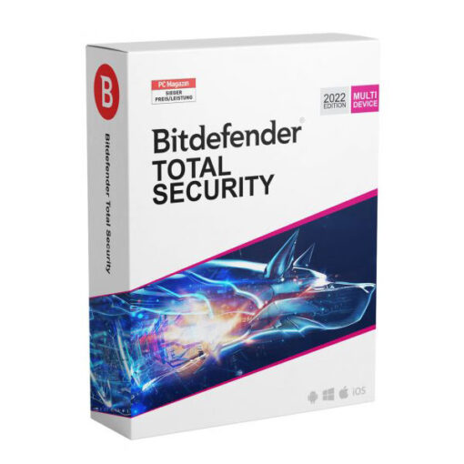 תוכנת אבטחה Bitdefender Total Security עבור 3 מכשירים למשך שנתיים