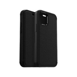 כיסוי ספר otterbox ל- iPhone 12 Mini דגם Strada צבע שחור