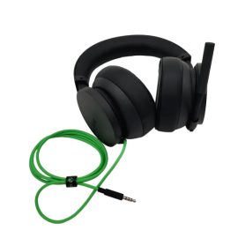 אוזניות סטריאו חוטיות מבית Microsoft ל- Xbox Series X/S/One בצבע שחור