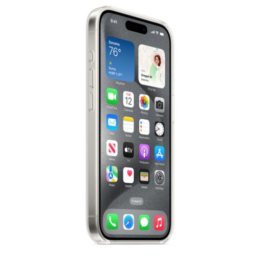 כיסוי לאייפון 15 פרו MagSafe שקוף – מקורי אפל אחריות יבואן רשמי