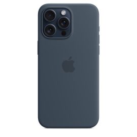 כיסוי סיליקון מקורי Apple ל־iPhone 15 Pro Max עם MagSafe בכחול כהה – תמונת קטלוג 2