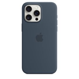 כיסוי סיליקון מקורי Apple ל־iPhone 15 Pro Max עם MagSafe בכחול כהה – תמונת קטלוג 3