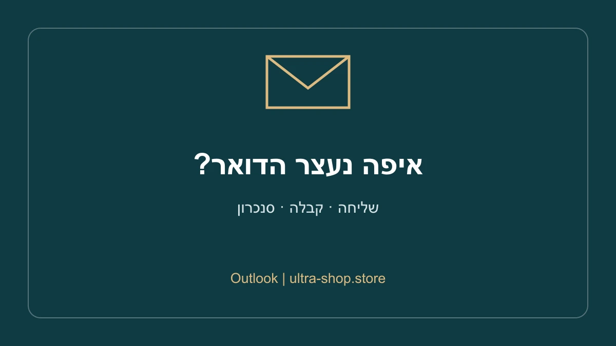 איפה נעצר הדואר?: שליחה · קבלה · סנכרון